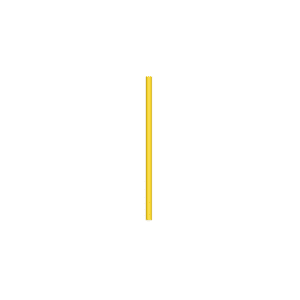 Gelb feuerverzinkt U 12a Straßennagel, gelb | fi48,3 mm | Höhe 1100mm über Grund | Zum Einbetonieren