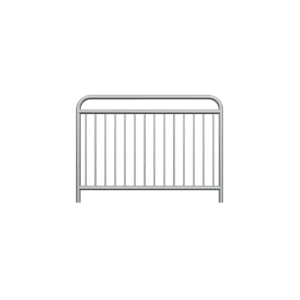 Straßenschranke Typ U-11a mit zusätzlichem Verstärkungsbalken feuerverzinkt | fi48,3 mm, Sprosse fi20mm , Größe 1100x1500mm | zum Einbetonieren