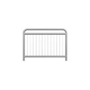 Straßenschranke Typ U-11a mit zusätzlichem Verstärkungsbalken feuerverzinkt | 60,3 mm, Sprosse fi10mm , Abmessung 1100x1500mm | Verschraubt mit dem Boden