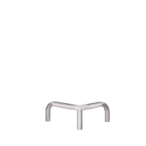 Verzinkter Metall-Eckpuffer - fi48.3mm, Abmessung 600mm x 600mm x 300mm | mit dem Boden verschraubt
