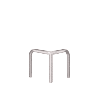 Verzinkter Metall-Eckpuffer - fi60.3mm, Größe 600mm x 600mm x 600mm | Verschraubt mit dem Boden