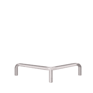 Metall-Eckschutz - verzinkt | fi76.1mm, Größe 800mm x 800mm x 300mm | Zum Einbetonieren