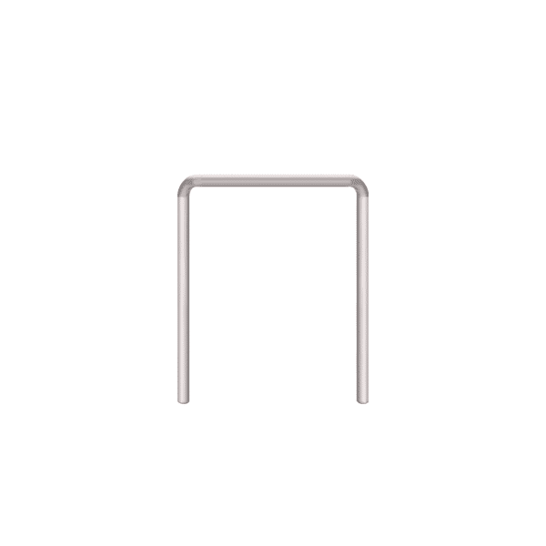 Linearer Metallpuffer - verzinkt | fi114.3mm, Größe 1000mm x 1200mm | Für Ortbeton