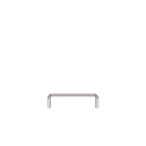 Linearer Metallpuffer - verzinkt | fi60.3mm, Abmessung 1000mm x 300mm | auf den Boden geschraubt