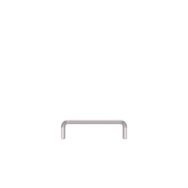 Linearer Metallpuffer - verzinkt | fi60.3mm, Abmessung 1000mm x 300mm | auf den Boden geschraubt