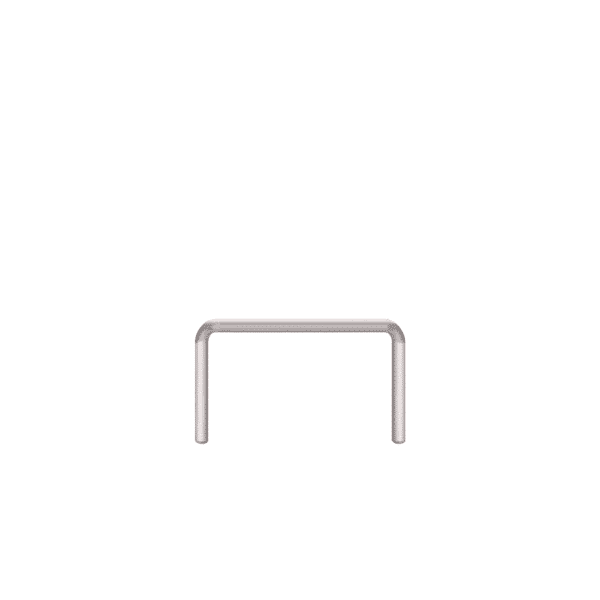 Linearer Metallpuffer - verzinkt | fi48.3mm, Größe 1000mm x 600mm | Für Ortbeton