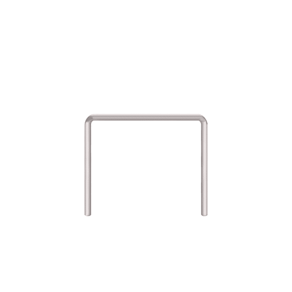 Linearer Metallpuffer - verzinkt | fi60.3mm, Größe 1200mm x 1000mm | Zum Einbetonieren