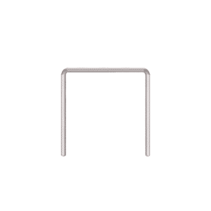 Linearer Metallpuffer - verzinkt | fi76.1mm, Größe 1200mm x 1200mm | Zum Einbetonieren