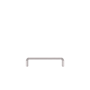 Linearer Metallpuffer - verzinkt | fi48.3mm, Größe 1200mm x 300mm | mit dem Boden verschraubt
