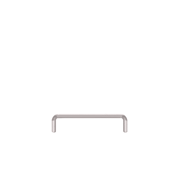 Linearer Metallpuffer - verzinkt | fi48.3mm, Größe 1200mm x 300mm | mit dem Boden verschraubt