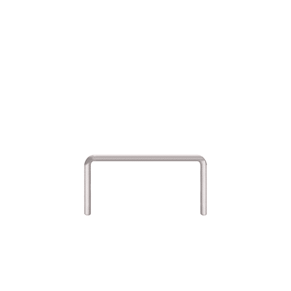 Linearer Metallpuffer - verzinkt | fi48.3mm, Größe 1200mm x 600mm | Zum Einbetonieren