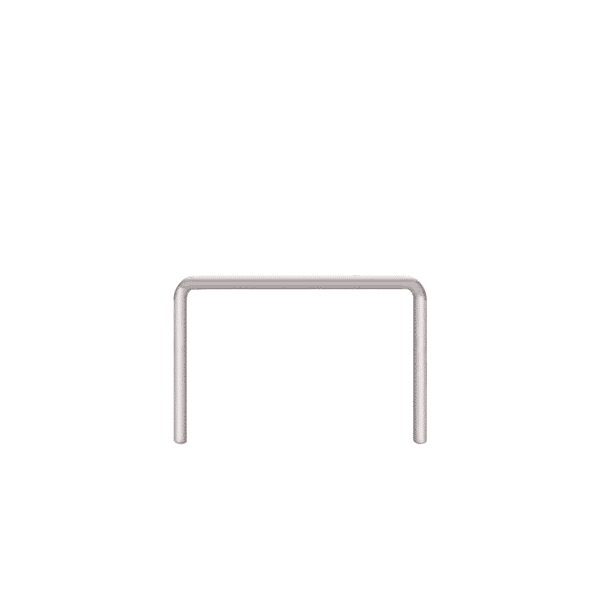 Linearer Metallpuffer - verzinkt | fi114.3mm, Größe 1200mm x 800mm | Zum Einbetonieren