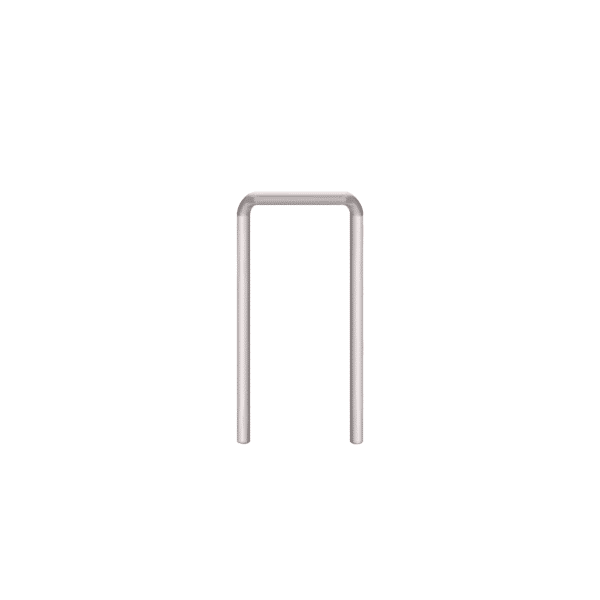 Linearer Metallpuffer - verzinkt | fi76.1mm, Abmessung 600mm x 1200mm | Zum Einbetonieren