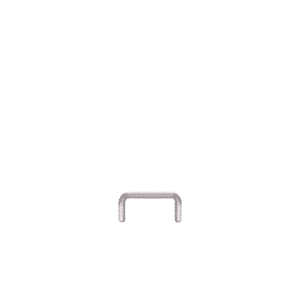 Linearer Metallpuffer - verzinkt | fi48.3mm, Abmessung 600mm x 300mm | mit dem Boden verschraubt