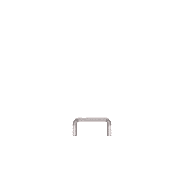 Linearer Metallpuffer - verzinkt | fi48.3mm, Abmessung 600mm x 300mm | mit dem Boden verschraubt