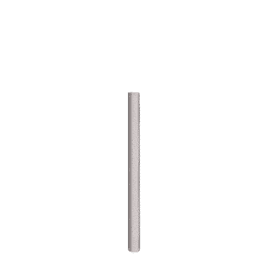 Verzinktes Pfostenschutzblech | 60,3 mm Durchmesser, 800 mm hoch | Mit dem Boden verschraubt