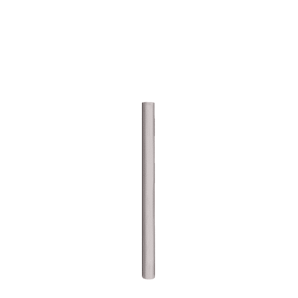 Verzinktes Pfostenschutzblech | 60,3 mm Durchmesser, 800 mm hoch | Mit dem Boden verschraubt