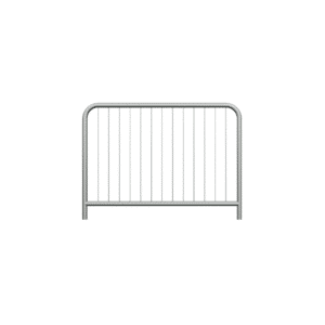 Feuerverzinkte Straßenschranke Typ U-11a | fi48,3 mm, Sprosse fi10mm , Abmessung 1100x2000mm | Zum Einbetonieren
