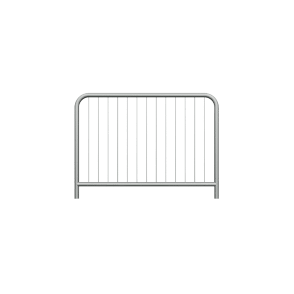 Feuerverzinkte Straßenschranke Typ U-11a | fi48,3 mm, Sprosse fi10mm , Abmessung 1100x2000mm | Zum Einbetonieren